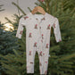 Bamboo Zip Pajamas | Santa Teddy