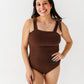 Brown Metallic Adult Swim Suit