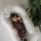 Bamboo Knotted Gown | Holiday Stripe