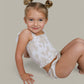 SANDY SHORES DREAM SMOCKED TWO PIECE SWIM SUIT