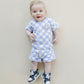 Checkered Shorts Set | Blue