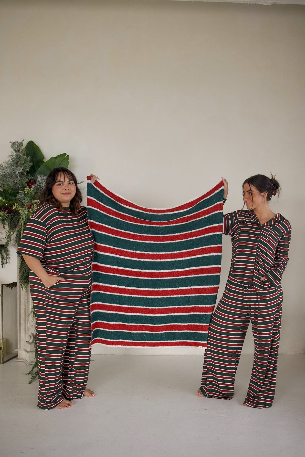 Plush Blanket | Holiday Stripe