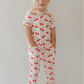 Toddler Short Sleeve Bamboo Lounge Set | Cherry Orchard