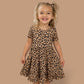 LEOPARD DREAM RUFFLE DRESS