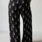 Women's Bamboo Crop Tee Lounge Set | Midnight Skelly