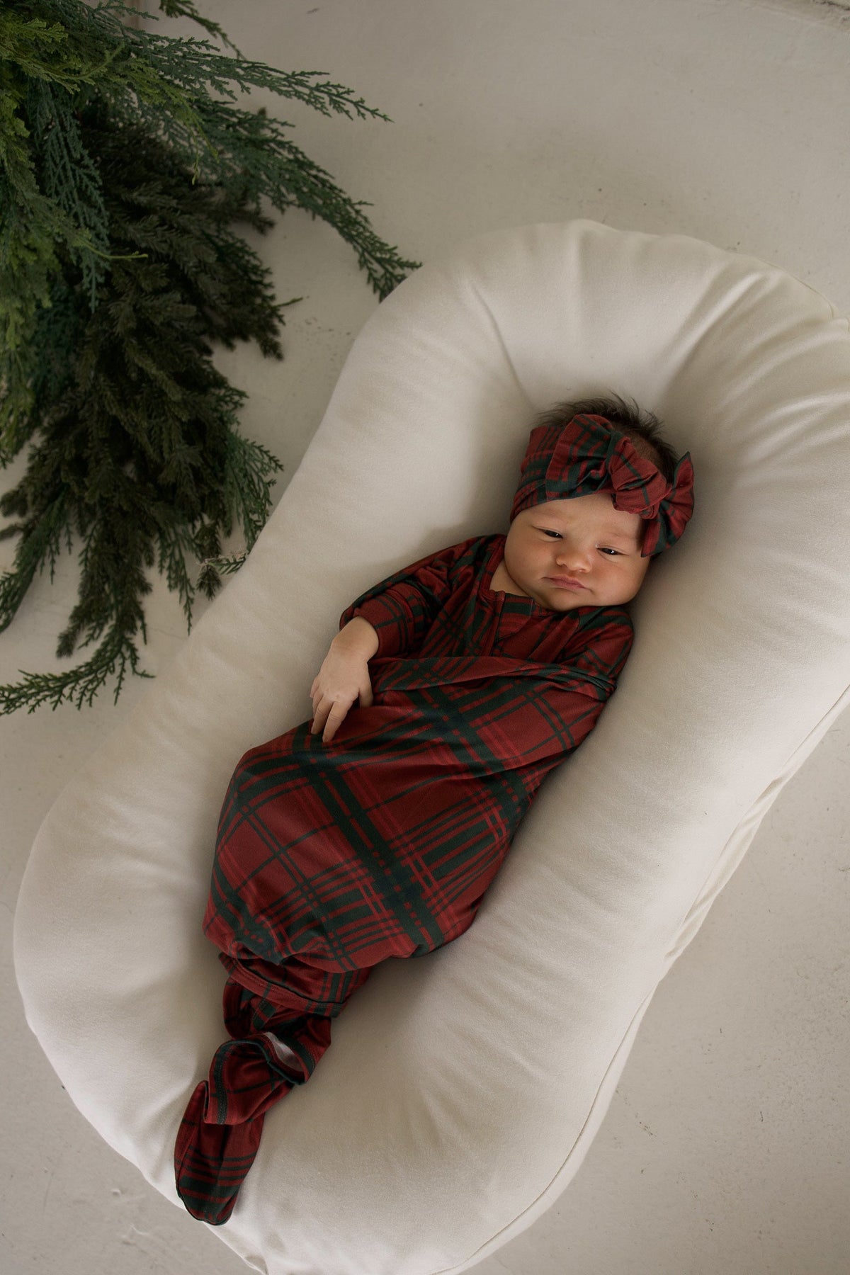 Bamboo Swaddle | Christmas Plaid