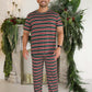 Men's Short Sleeve Pajamas | Holiday Stripe
