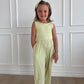 Green Polka Dot Tank Wide Leg Romper