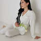 Women's Bamboo Button Up Lounge Set | Dainty Vines