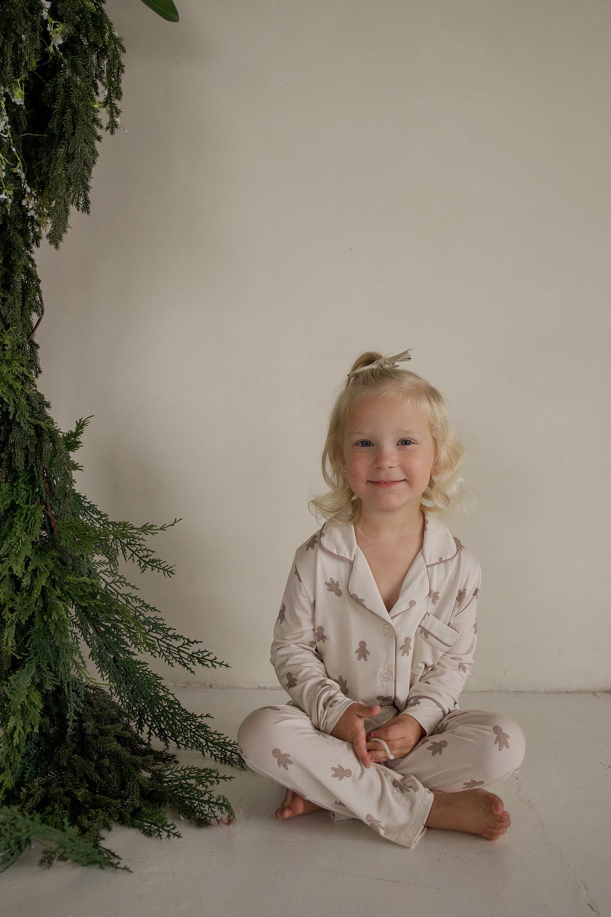 Girl's Bamboo Button Up Lounge Set | Gingersnap