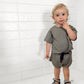 Charcoal Grey Short Set