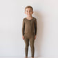Bamboo Two Piece Pajamas | Olive Green