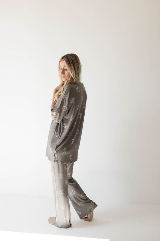 Short Sleeve Women's Bamboo Pajama | Sage Yin Yang