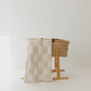 Plush Blanket | Cream Checkerboard