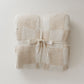 Plush Blanket | Cream Checkerboard