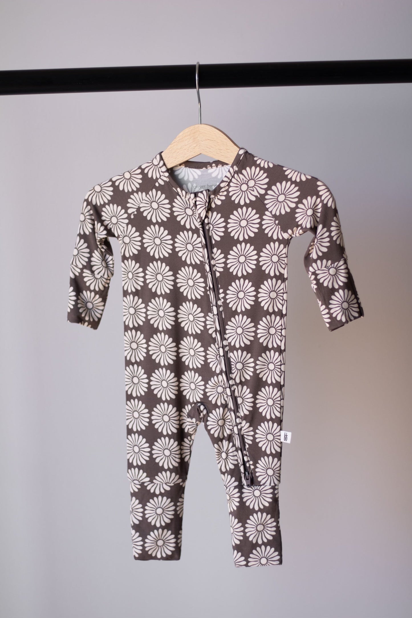 Bamboo Zip Pajamas | Retro Floral