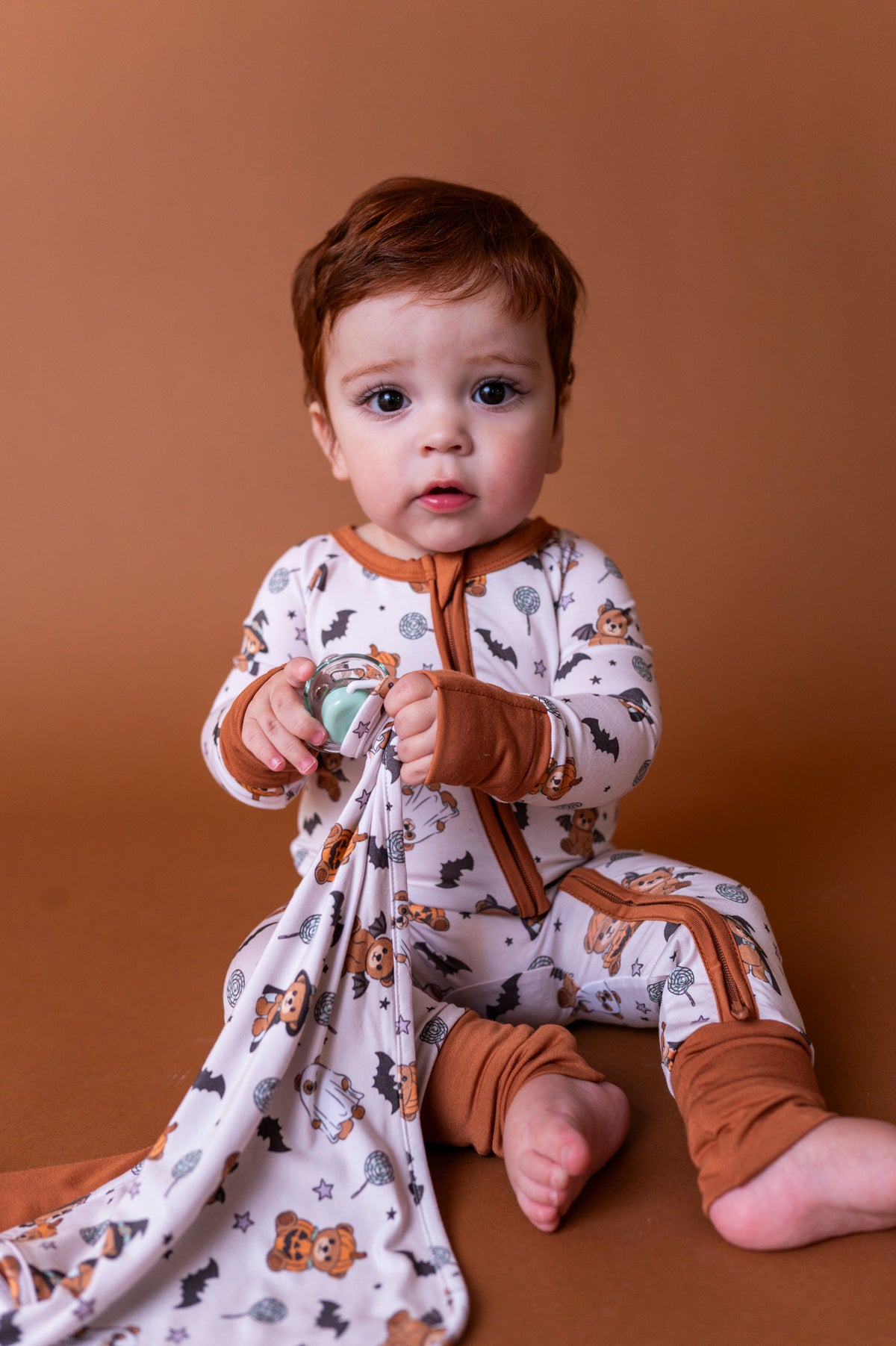 Boo Bear Bash Paci Lovey (EST SHIP TIME 1-2 WEEK)