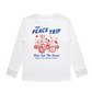 THE PEACE TRIP LONG SLEEVE TEE - WHITE