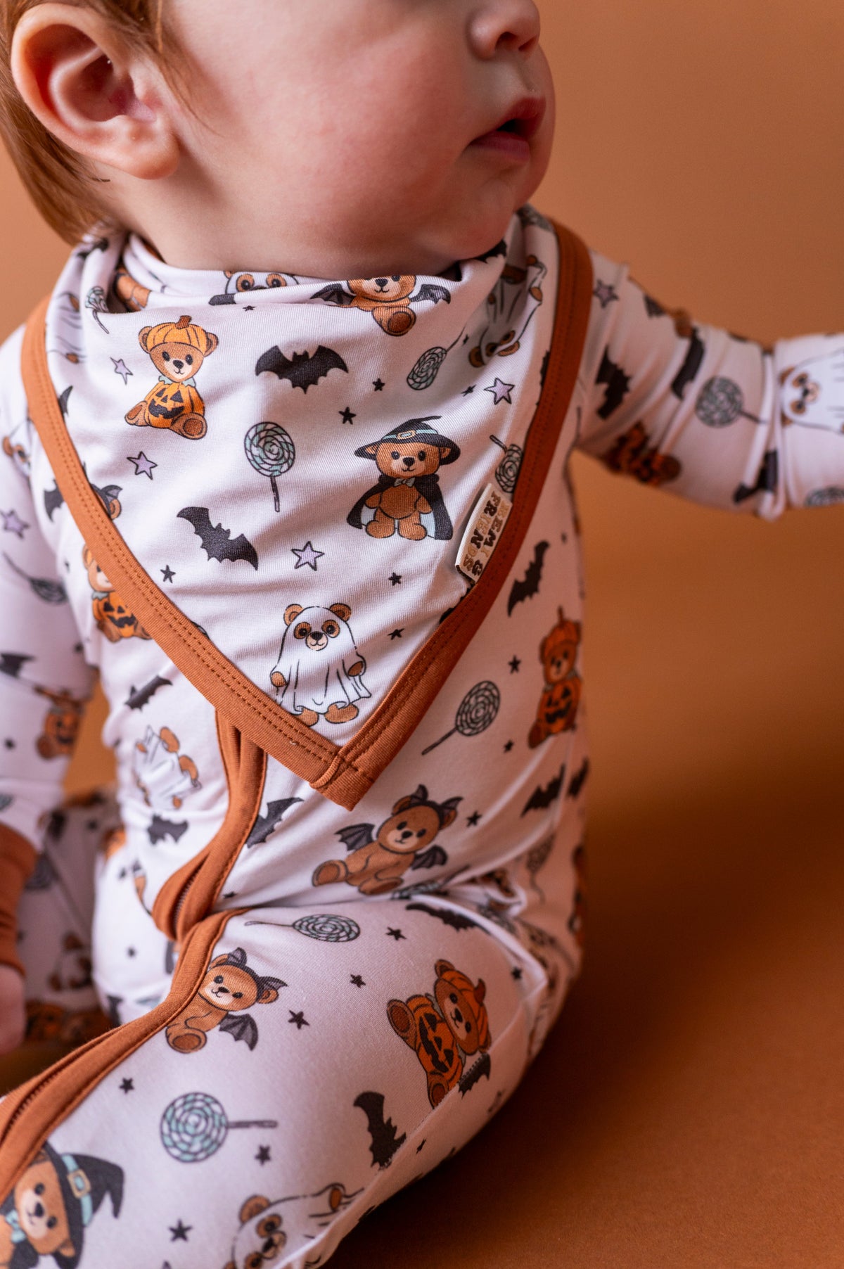 Boo Bear Bash Bandana Bib (EST SHIP TIME 1-2 WEEK)