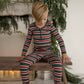 Bamboo Two Piece Pajamas | Holiday Stripe