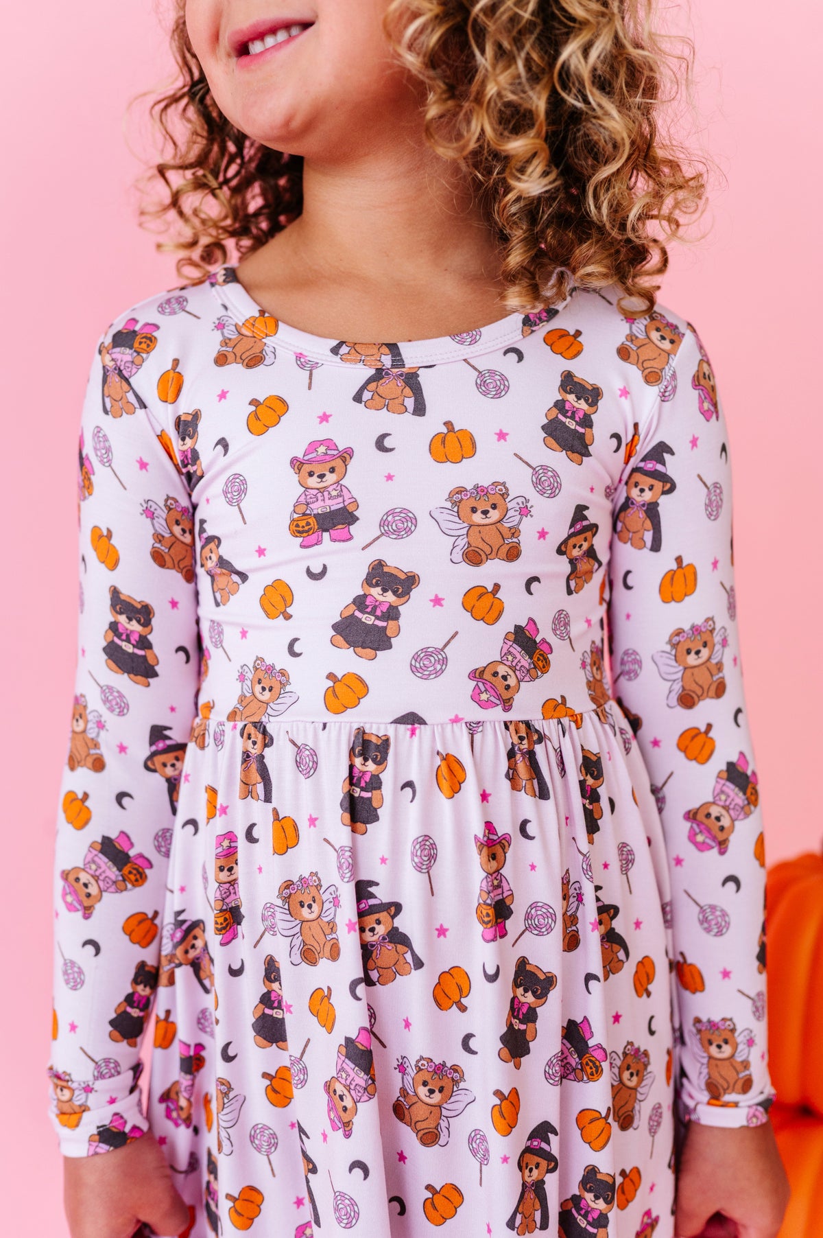 Hocus Pocus Honey Bear Twirl Dress (EST SHIP TIME 1-2 WEEK)