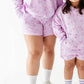 Lilac Petals Adult Sweat Shorts