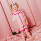 Strawberry Squeeze Ruffle Button Up Short Set