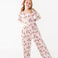 Autumn Ribbons Wide Leg Romper
