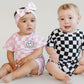 Checkered Shorts Set | Pink