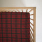Muslin Crib Sheet | Christmas Plaid