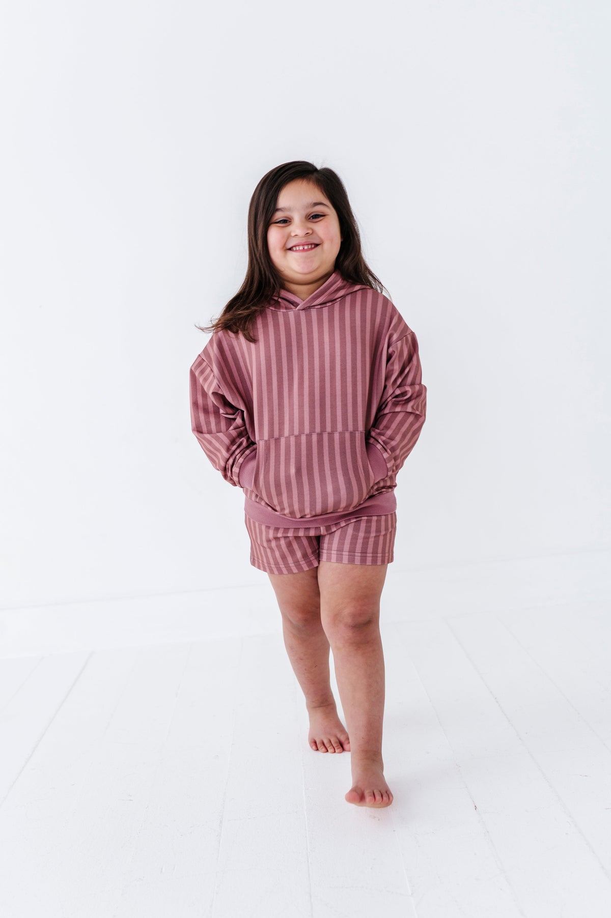 Mesa Stripe Kids Hooded Sweatshirt