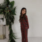 Youth Flare Bamboo Pajamas | Christmas Plaid