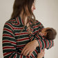 Bamboo Knotted Gown | Holiday Stripe