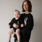 Sweatshirt Romper | Midnight Skelly