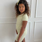 Green Stripe Short Set