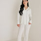Women's Bamboo Button Up Lounge Set | Dainty Vines