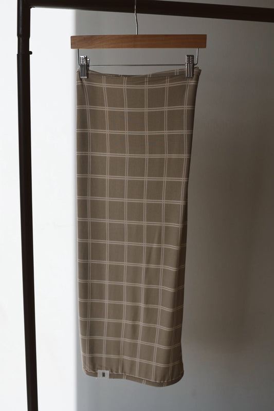 Bamboo Swaddle | Linen Grid