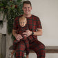 Men's Short Sleeve Pajamas | Christmas Plaid