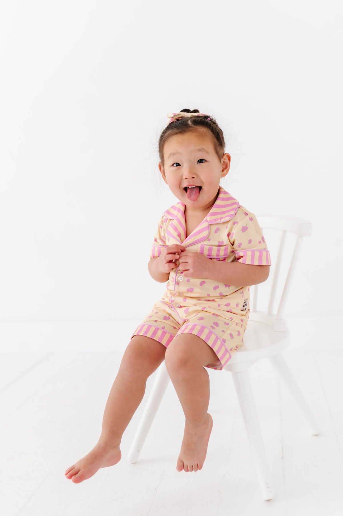 Buttercream Blossoms Button Up Short Set
