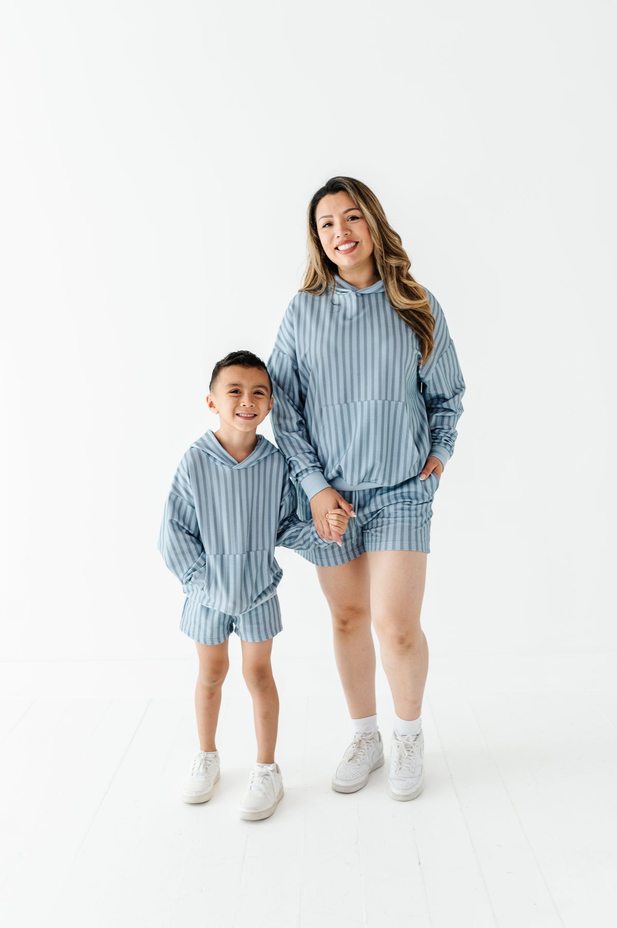 Harbor Stripe Adult Sweat Shorts