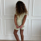 Green Stripe Short Set