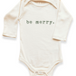 Be Merry Organic Cotton Baby Bodysuit Long Sleeve