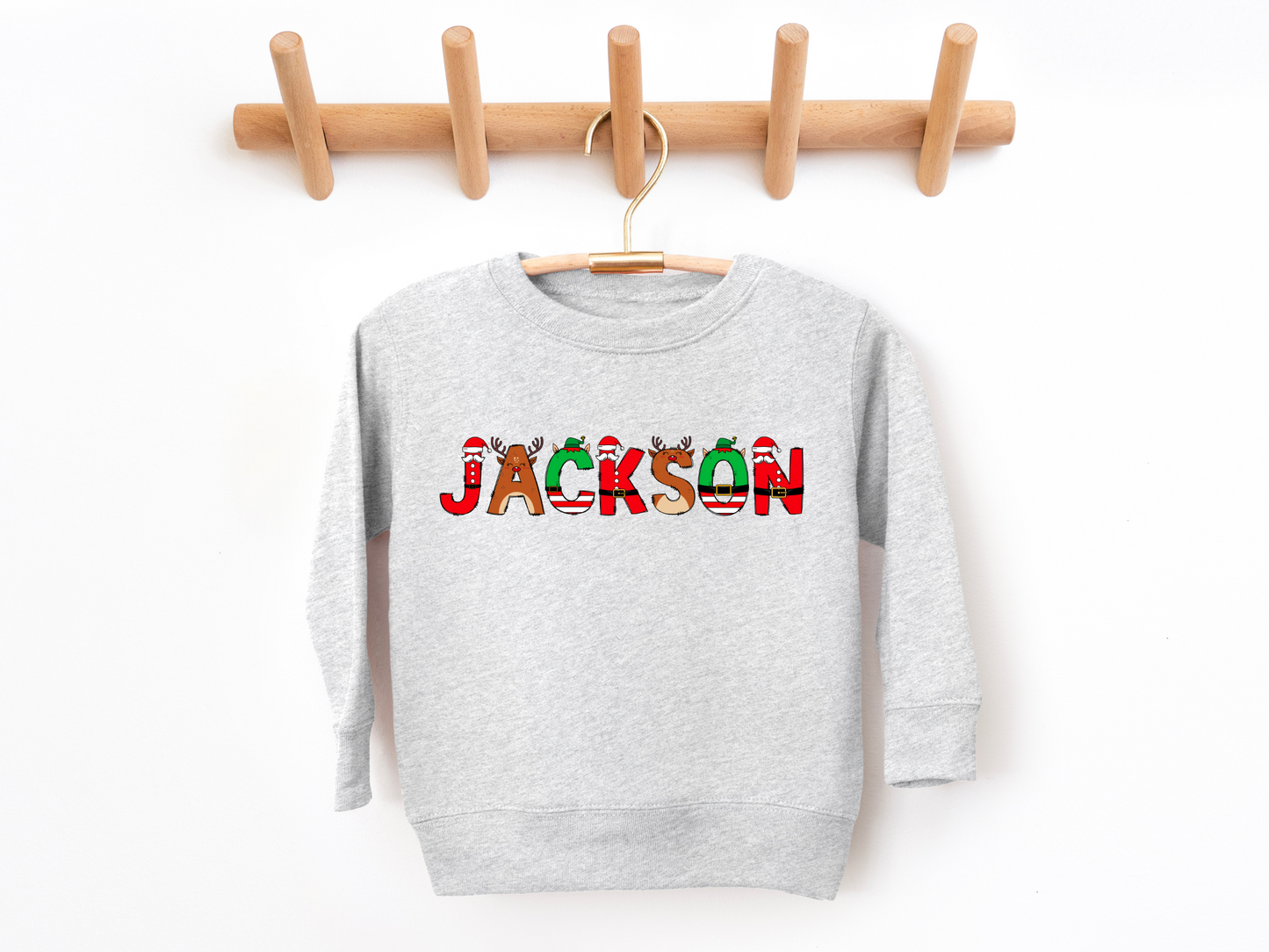 Custom Name Santa, Reindeer, Elf | Kids