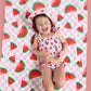ONE IN A MELON DREAM SMOCKED TANKINI TWO PIECE SWIM SUIT