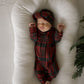 Bamboo Zip Pajamas | Christmas Plaid