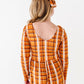 Harvest Plaid Wide Leg Romper