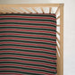 Muslin Crib Sheet | Holiday Stripe