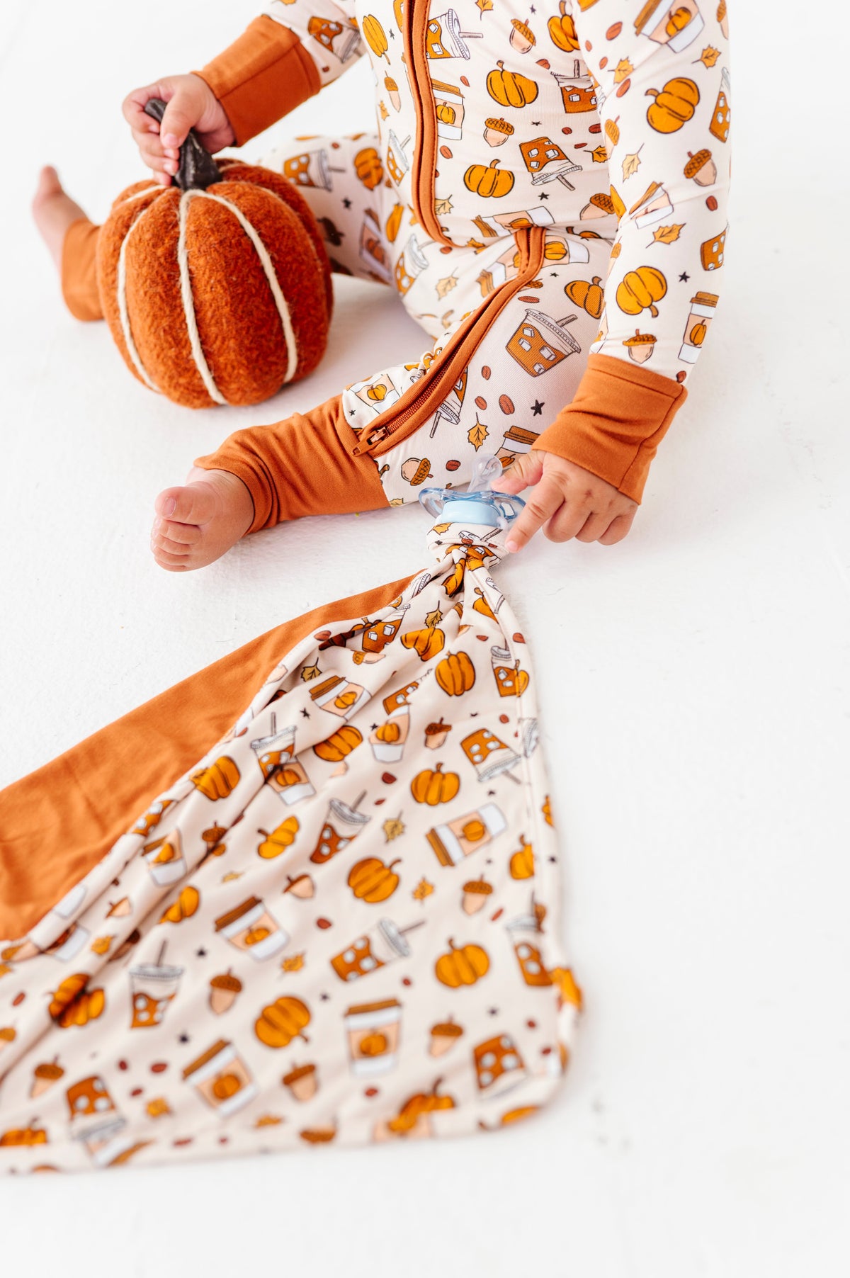 Pumpkin Spice Paci Lovey