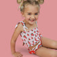 ONE IN A MELON DREAM SMOCKED TANKINI TWO PIECE SWIM SUIT