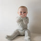 Bamboo Zip Pajamas | Foggy Grid